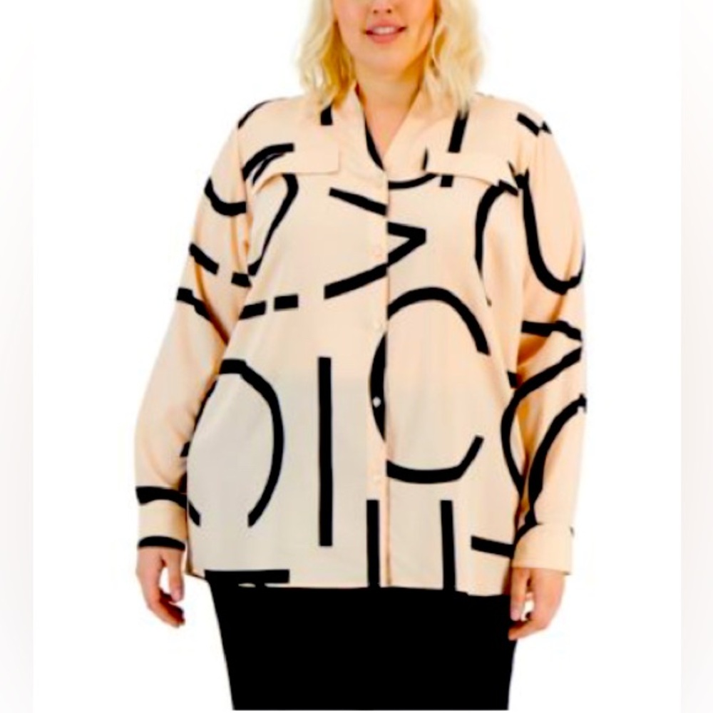 Plus Size Logo-Print Shirt